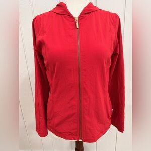 Zenergy by Chicos Red Zip-up Jacket